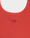 BASERANGE 25 Spring/Summer French organic cotton heart-shaped corset vest BAS-BRHE-RB-SU25-MY RED